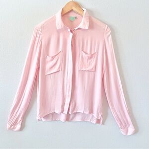 Farm Rio Pink Button Down